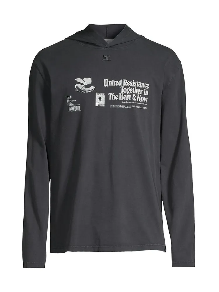 'The Here & Now' Long-Sleeve Hooded T-Shirt