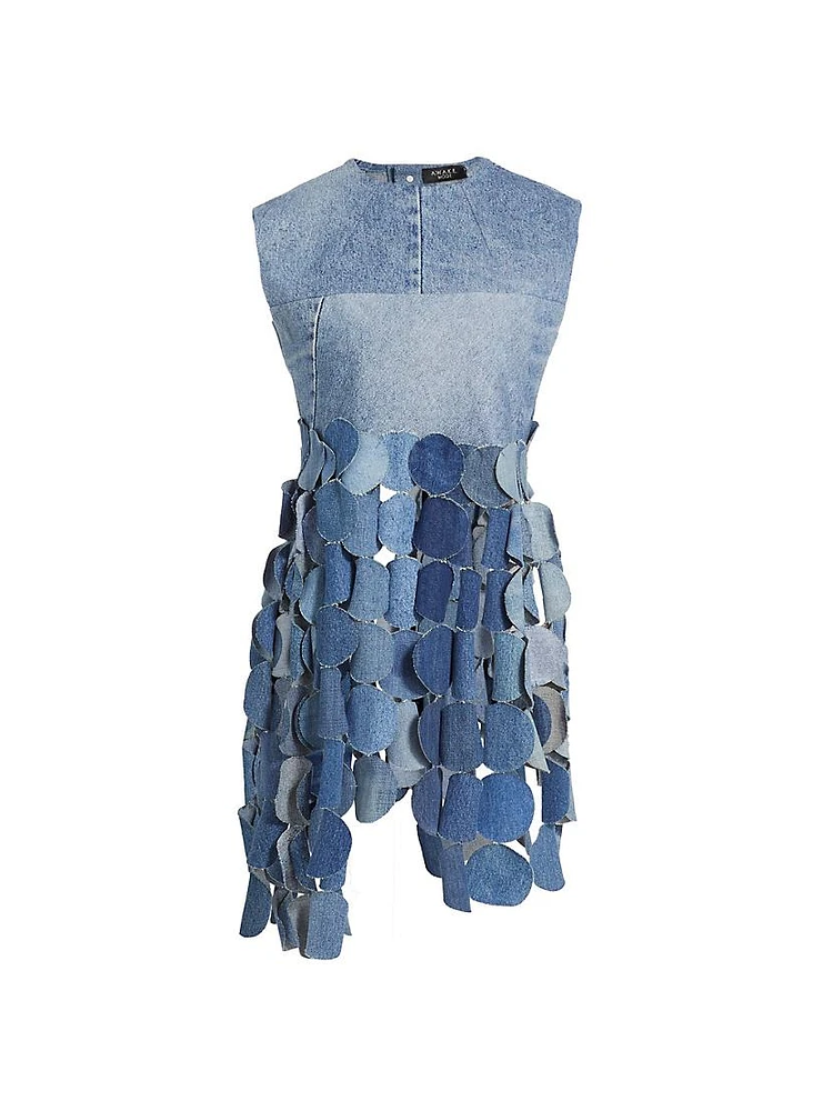 Denim Fringe Shell Top