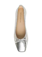 Gwynn Tumbled Leather Ballerina Flats