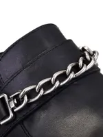 Chain Leather Mules