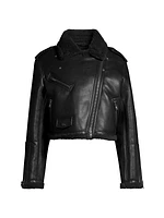 Lillia Faux Leather Jacket