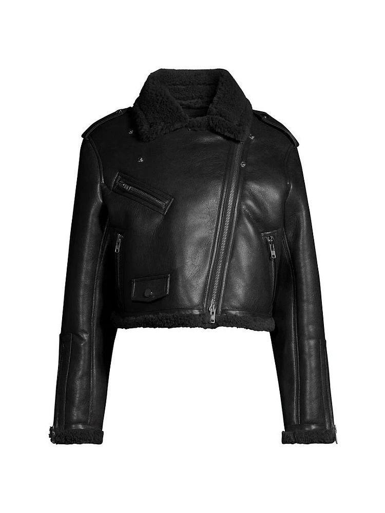 Lillia Faux Leather Jacket