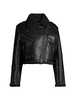 Lillia Faux Leather Jacket