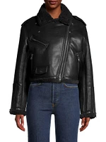 Lillia Faux Leather Jacket