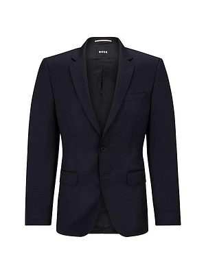 Single-Breasted Jacket in Wool