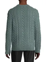 Aran Wool & Cashmere Cable-Knit Sweater