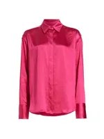 Washed Satin Weekend Shirt