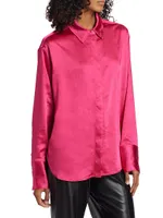 Washed Satin Weekend Shirt