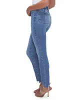 Good Legs High-Rise Stretch Straight Ankle Jeans