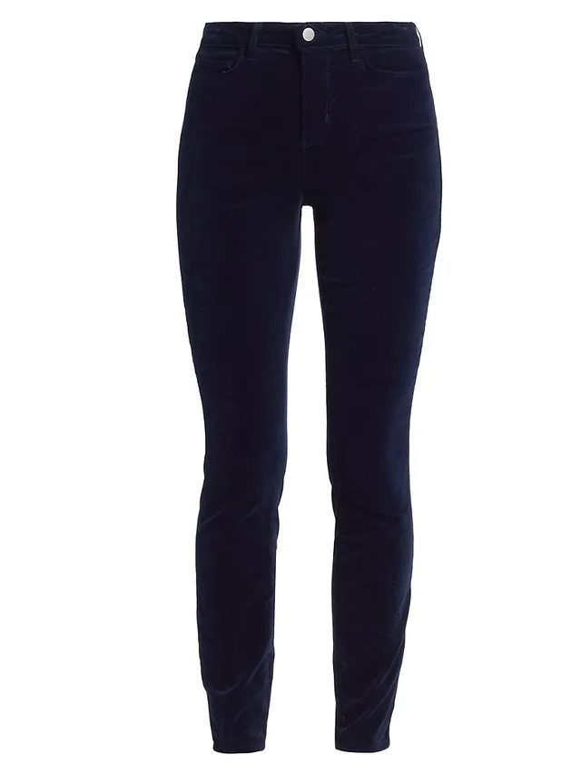 Curvy Velvet Skinny Pants