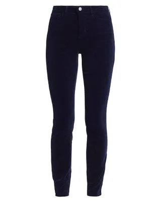 Monique Velvet Ultra High-Rise Skinny Pants