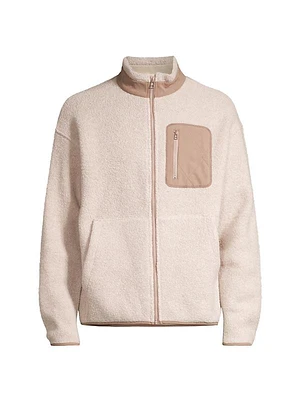 Wool-Blend Fleece Jacket