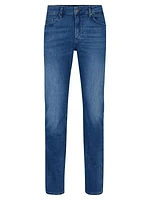 Slim-Fit Jeans In Italian Cashmere-Touch Denim