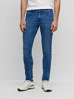 Slim-Fit Jeans In Italian Cashmere-Touch Denim