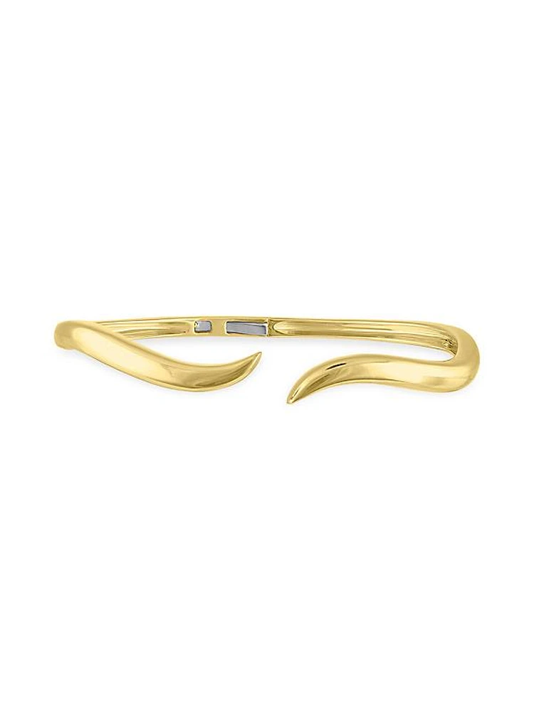 Wave 14K Yellow Gold Cuff