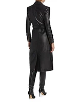 Celina Leather Trench Coat