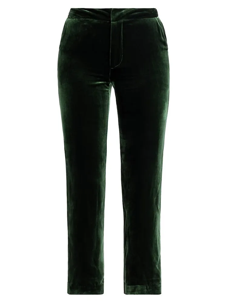 Rebel Velvet Crop Trousers