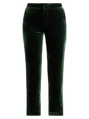 Rebel Velvet Crop Trousers