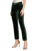 Rebel Velvet Crop Trousers