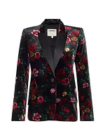 Chamberlain Floral Velvet Blazer