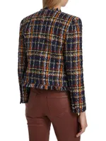 Angelina Tweed Plaid Jacket