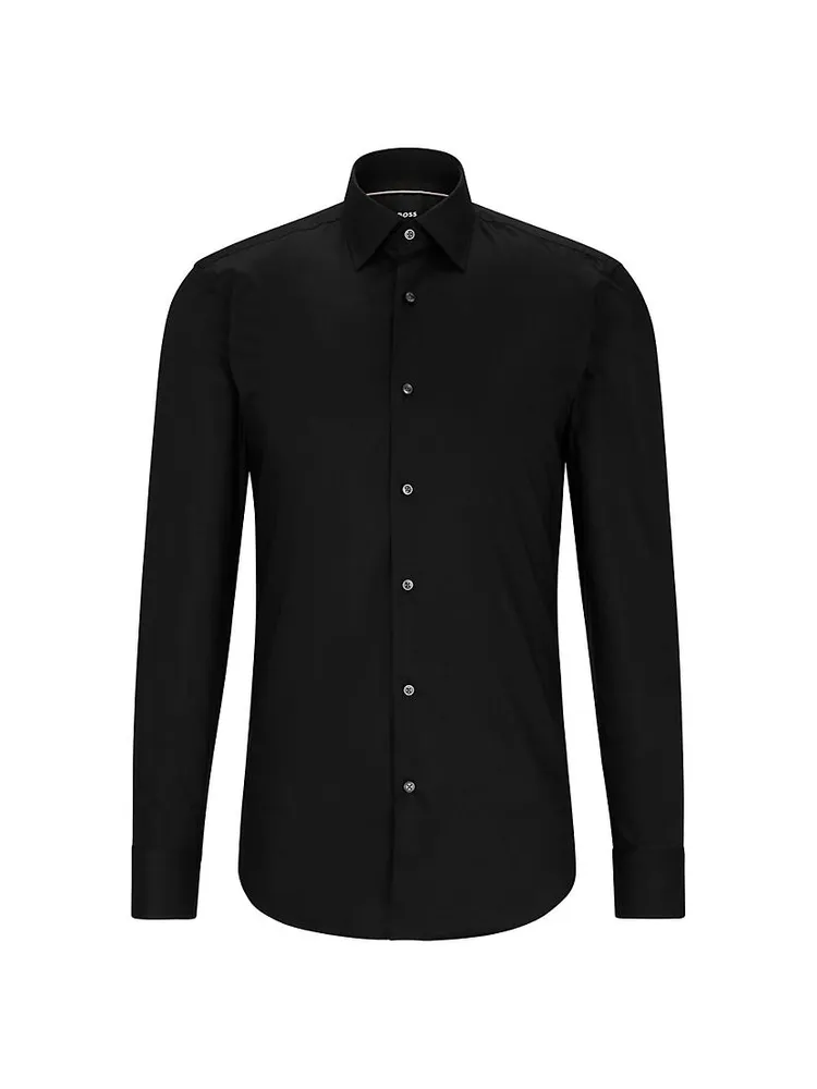 Slim-Fit Shirt In Easy-Iron Cotton Poplin