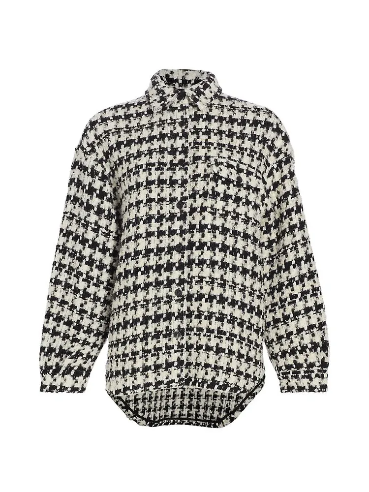 Simon Houndstooth Shirt Jacket