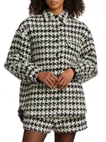 Simon Houndstooth Shirt Jacket