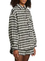 Simon Houndstooth Shirt Jacket