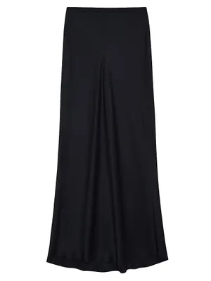 Bar Silk Maxi Skirt