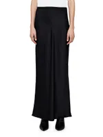 Bar Silk Maxi Skirt