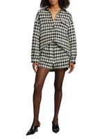 Lyle Houndstooth Shorts