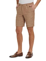 COLLECTION Linen Flat-Front Shorts