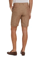 COLLECTION Linen Flat-Front Shorts