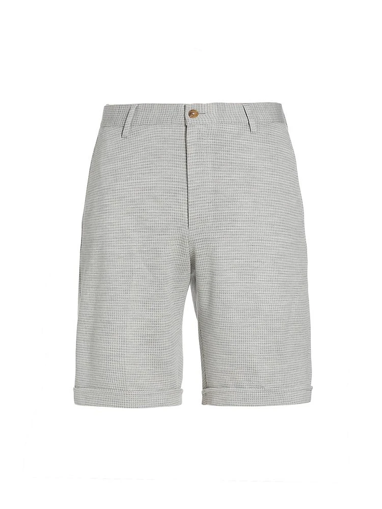 COLLECTION Herringbone Wool-Blend Shorts