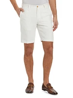 COLLECTION Linen Flat-Front Shorts