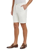 COLLECTION Linen Flat-Front Shorts