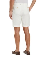 COLLECTION Linen Flat-Front Shorts