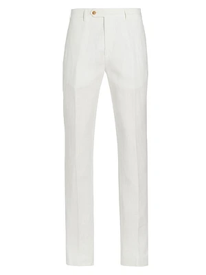 COLLECTION Linen Crease-Front Trousers