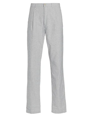 COLLECTION Fine Striped Beach Linen-Blend Trousers