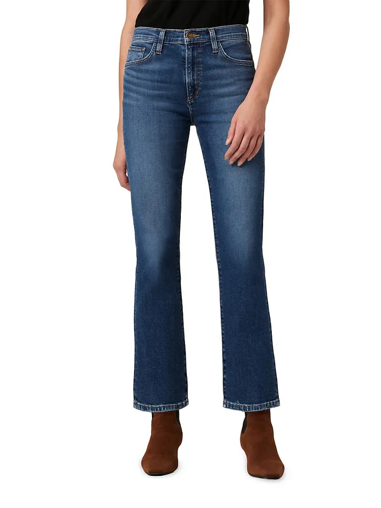 The Callie Mid-Rise Crop Boot-Cut Jeans