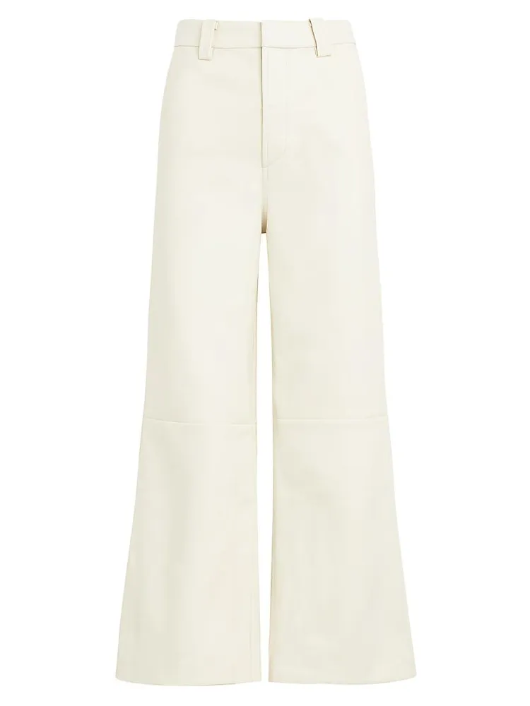 The Mia Faux Leather Cropped Pants