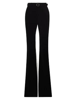 Velvet Belted Suiting Pants