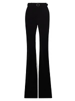 Velvet Belted Suiting Pants