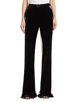 Velvet Belted Suiting Pants