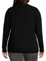 Plus Shrunken Cashmere Crewneck Sweater