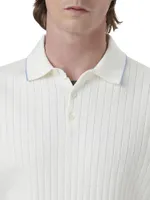 Three-Button Polo Sweater