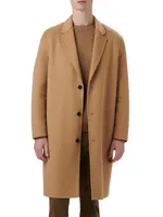 Three-Button Three-Quarter Length Coat