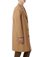 Three-Button Three-Quarter Length Coat