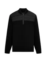 Quarter-Zip Long-Sleeve Sweater